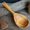 Big handmade wooden scoop with decorated handle - 02