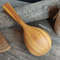Big handmade wooden scoop with decorated handle - 03