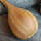 Big handmade wooden scoop with decorated handle - 07
