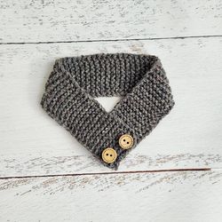 dark grey pet scarf/hand knitted/pet accessories/cats/dogs