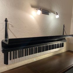 Wall shelf from an antique German Ibach piano