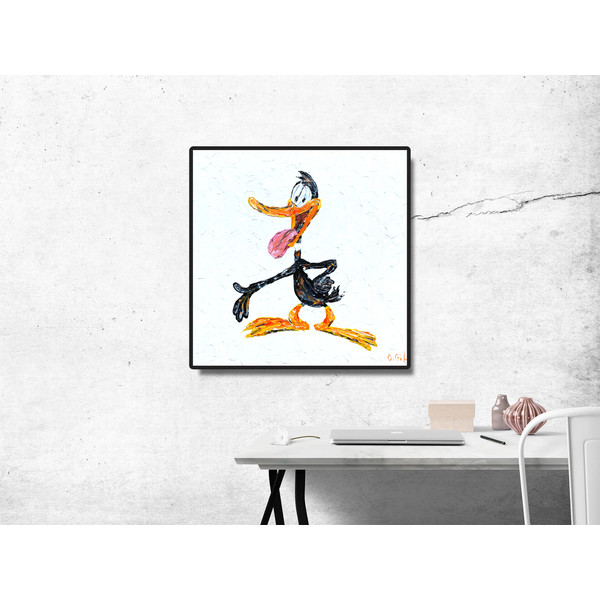 Daffy Duck Wall Art / Daffy Duck Original Painting / Looney | Inspire ...