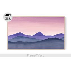 Samsung Frame TV Art Download 4K, Samsung Frame TV Art landscape abstract mountain, Frame TV Art modern boho | 111