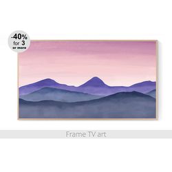 samsung frame tv art download 4k, samsung frame tv art landscape abstract mountain, frame tv art modern boho | 111