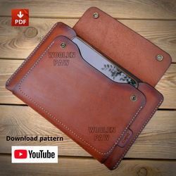 PDF download pattern to make a leather iPad /Samsung tablet case !!! FLD4