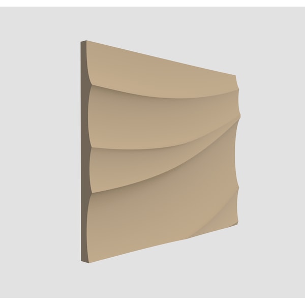 3D Model STL CNC Router file 3dprintable Wall Panel Waves - Inspire Uplift