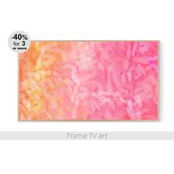 Frame TV Art Download 4K, Samsung Frame Tv art abstract, Frame TV painting modern art, Pink Frame TV Art | 117
