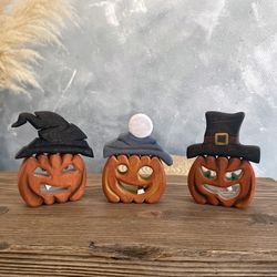 Halloween set: Pumpkins - Wooden toys - Halloween gift for kids - Halloween toys