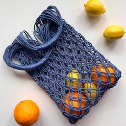 fishing net purse, grocery bag, market bag, tote bag, beach bag, summer bag, picnic bag, shoulder bag, eco friendly