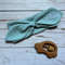 Mint baby personalized bow knot headband.JPG