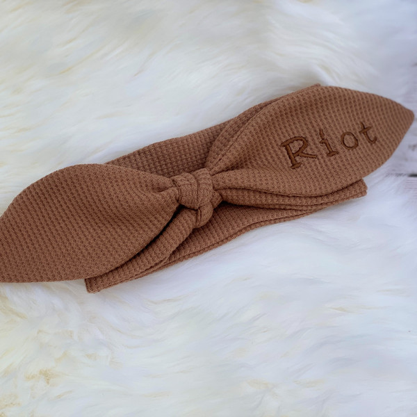 Bow knot headband for mom and baby girl Big sister personalized name accessory Mini me.jpg