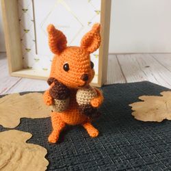 Squirrel mini copy - crochet toy