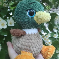 Duckling plush toy, crochet duck, amigurumi duck, toys for children