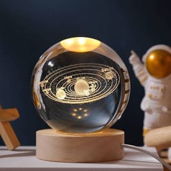 3d planet crystal ball