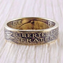Coin Ring (France) Freedom, Equality, Fraternity