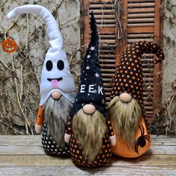 Halloween gnomes, Halloween decoration gnome, Halloween outdoor decor, Home decor, Halloween EEK gnome, Boo gnome, Gift