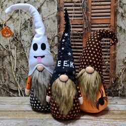 halloween gnomes, halloween decoration gnome, halloween outdoor decor, home decor, halloween eek gnome, boo gnome, gift