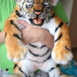 Custom order tiger cub author's toy
