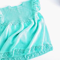 knitting pattern dress "appoly" for girl / pdf / 4 sizes