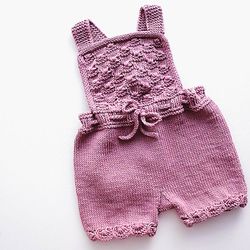 KNITTING PATTERN: Baby ROMPER "Ad Astra" / Baby Jumpsuit / Baby Playsuit / Baby Bodysuit / 6 Sizes