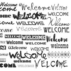 Welcome Svg Bundle, Welcome Svg Png Jpg, Welcome Sign Svg, Welcome Cut File, Svg Files for Cricut & Silhouette. cdr, Ai,