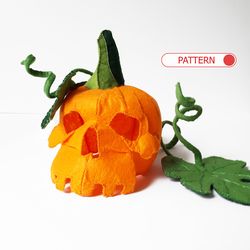 Skull decor Halloween , Jack o lantern Pumpkin decorations felt pattern , Skull decor bedroom , Halloween tray decor