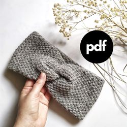 Headband knitting pattern pdf Earwarmer pattern Women earwarmer knitting pattern pdf