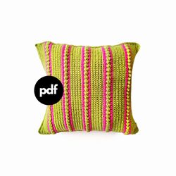 Bobble pillow crochet case pdf pattern