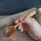 Handmade wooden eating spoon from natural birch wood - 01