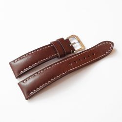 Brown Watch Strap, genuine leather, watchband 18 - 26mm
