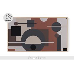 Frame TV Art Digital Download 4K, Samsung Frame TV Art abstract, Geometric Frame Tv Art, Frame TV art modern | 156