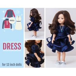 Paola Reina dress, shoes, Paola Reina clothes, 13 inch doll clothes, Dress up doll, Doll clothing, 13 inch doll clothes