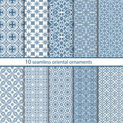 Set of seamless vector patterns