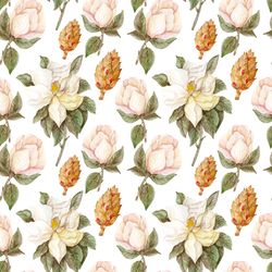 magnolia watercolor flowers