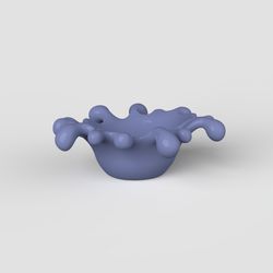 3D Model STL CNC Router file 3dprintable Splash Bowl Vase