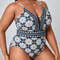 Plus Size Floral Print Cut Out Front One Piece Swimsuit Beachwear Swimwear Summer Beach Sea (5).jpg