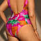 Plus Tropical Fruit Print V Neck Tie Shoulder Backless One Piece Swimsuit Beachwear Swimwear Beach Sea Summer (2).jpg