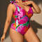 Plus Tropical Fruit Print V Neck Tie Shoulder Backless One Piece Swimsuit Beachwear Swimwear Beach Sea Summer (3).jpg