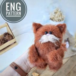 Cat crochet pattern. Amigurumi Cat. Amigurumi pattern. DIY crochet fat kitty plush easy pattern toy. Amigurumi kitty