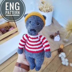 Amigurumi Teddy bear crochet pattern. Polar bear crochet pattern toy
