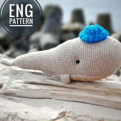 Amigurumi Whale crochet pattern.