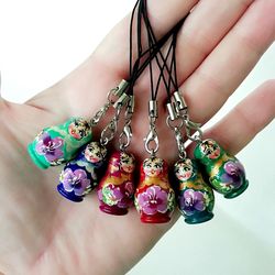 Set of 20 pieces of Matryoshka Dolls Keychain For Car Keys Thank You Gift, Russian Doll, Sisterly Gift
