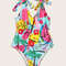 Tropical Fruit Print V Neck Tie Shoulder Backless One Piece Swimsuit Beachwear Swimwear Beach Sea Summer (13).jpg