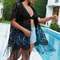 Plus Size Batwing Sleeve Fringe Trim Knee Length Lace Kimono Cover Up Beachwear Swimwear Beach Sea Summer (3).jpg