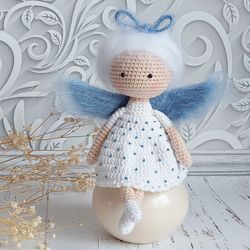 Crochet pattern of dolls in English. Angel doll. Pattern doll. Crochet pattern doll. Tutorial doll. Pattern crochet doll