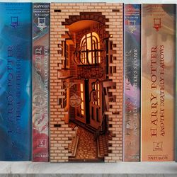 Magic Alley Book Nook/ Magic Alley Shelf Insert/ DIY Kit, book nook shelf insert diorama/Magic Alley Decor
