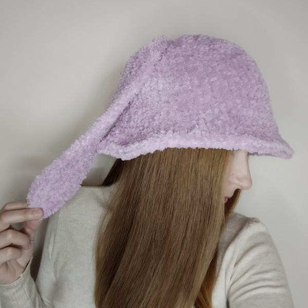lavander-bunny-bucket-hat