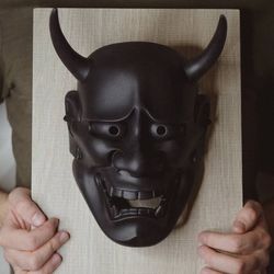 hannya mask black