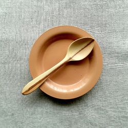 Wooden spoon. Tablespoon for food. Maple wood. Eco-friendly wood.