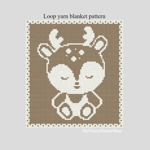 loop-yarn-finger-knitted-baby-deer-blanket